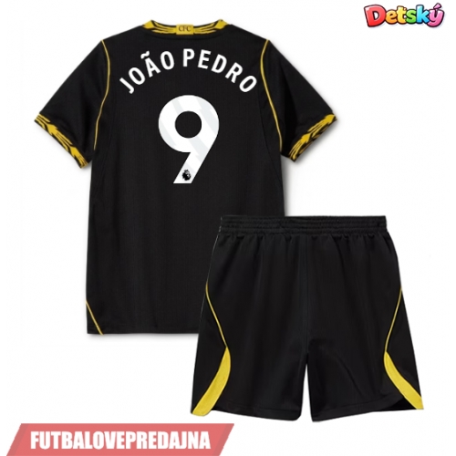 Lacne Dětský Futbalové dres Chelsea Joao Pedro #9 2026-27 Krátky Rukáv - Preč (+ trenírky)